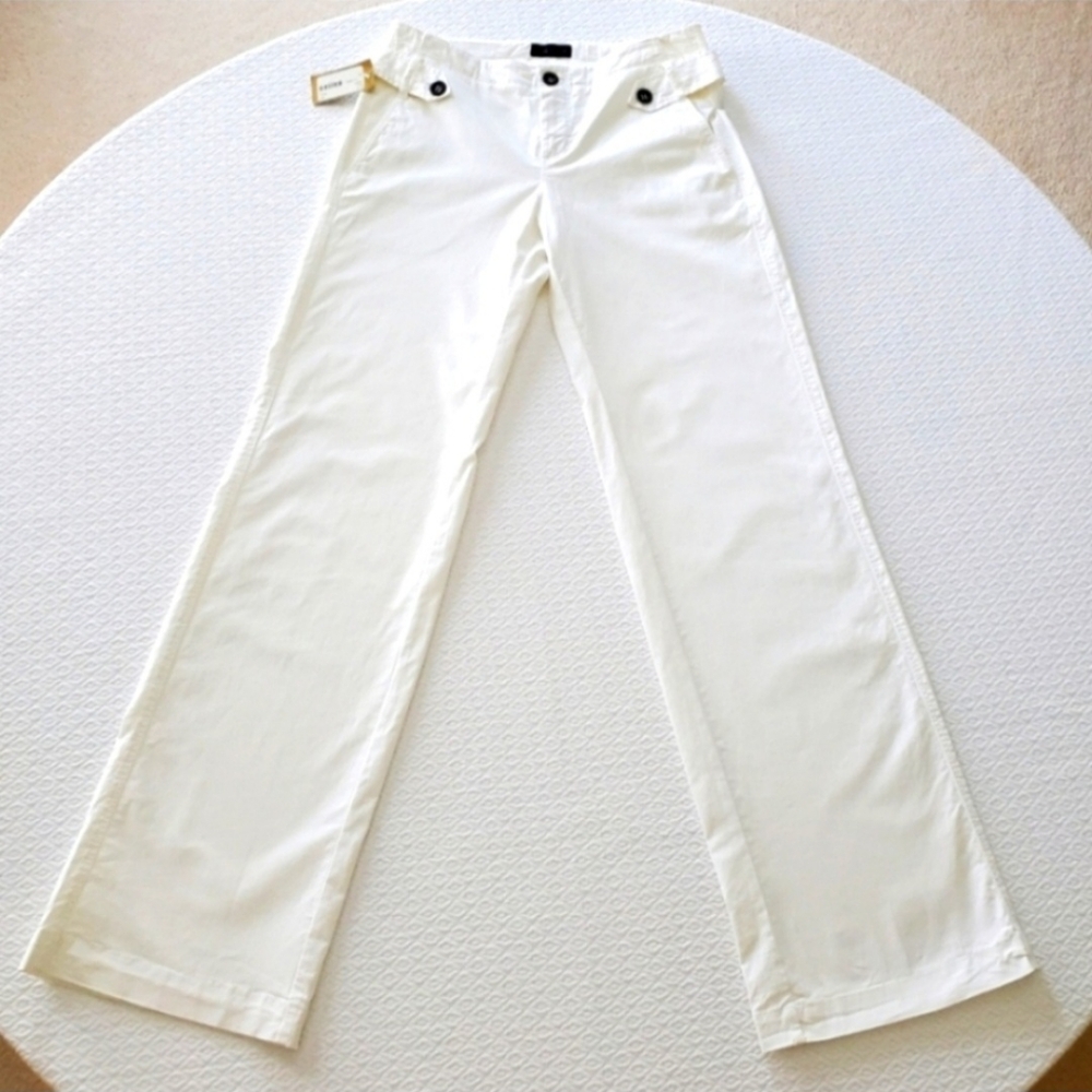 ( IKKS ) Mid-Rise, Straight Leg Cotton Pants, NWT